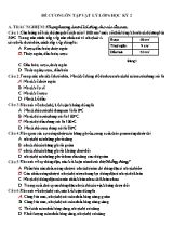 Đề cương ôn tập Vật lí lớp 6 học kỳ 2 (Có đáp án)